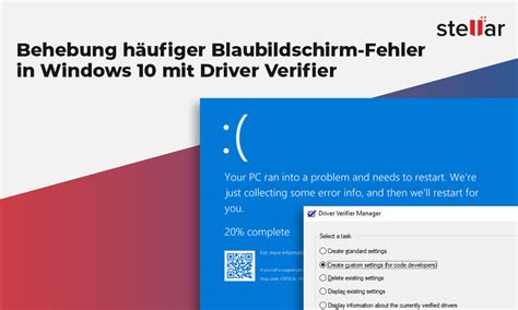 Behebung H Ufiger Blaubildschirm Fehler In Windows Mit Driver Verifier Stellar
