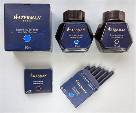 Waterman Ink Cartridges Plooms Fountain Pens