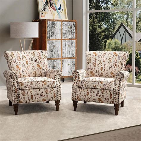 Jayden Creation Auria Contemporary Yellow Polyester Armchair With Nailhead Trim And Turned Legs