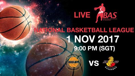 Siglap Basketball Club Vs Singapore Xin Hua Sports Club National