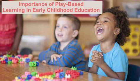 Importance Of Play Based Learning In Early Childhood Education