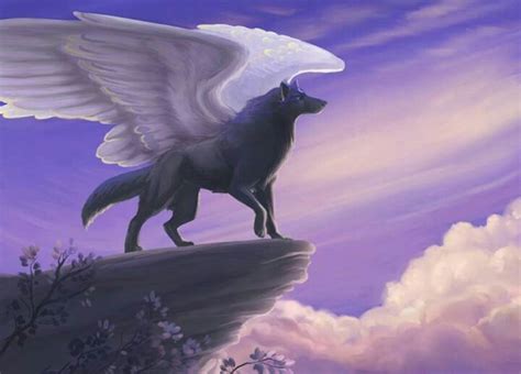 Winged Wolf Anime Wolf Fantasy Wolf Anime Wolf Drawing