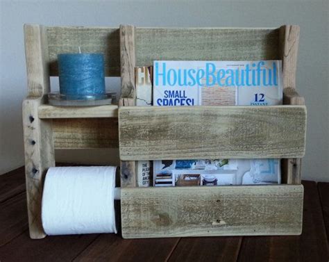 Rustic Magazine Rack Toilet Paper Holder Made From By Woodxdesigns