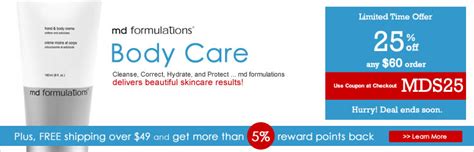 Md Formulations Body Care Sale 25 Off