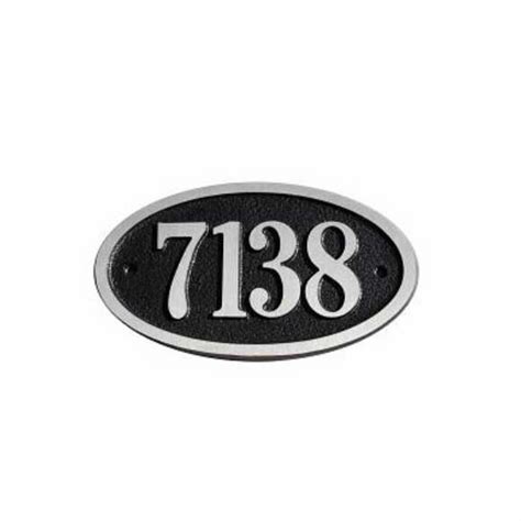 Small Oval House Number Sign