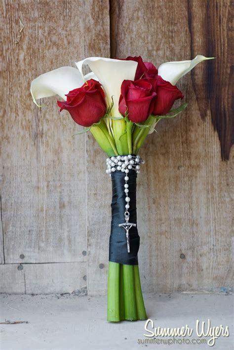Her favorite flowers, colors and style all get included in this stunning. using a special rosary with your bouquet wedding ...