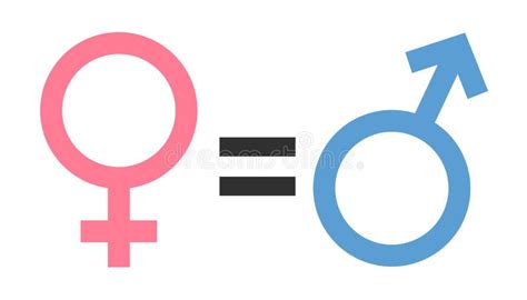 Gender Equality Symbol Equal Rights Icon Design Template Vector