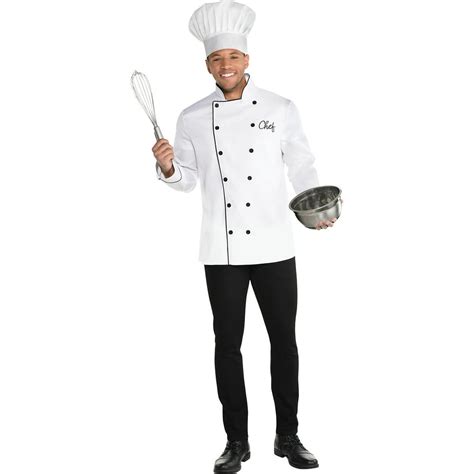 Amscan Master Chef Halloween Costume Kit For Adults One Size Includes