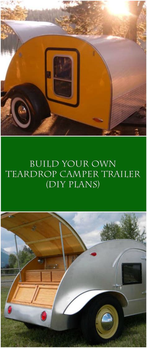 Learn how to build a diy custom teardrop trailer. Build your own 8' Teardrop Camper Trailer (DIY Plans) Fun to build! aff | Trailer diy, Teardrop ...