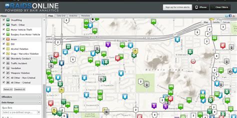 Phoenix Crime Map By Zip Code Crime Map Phoenix Az Arizona Usa