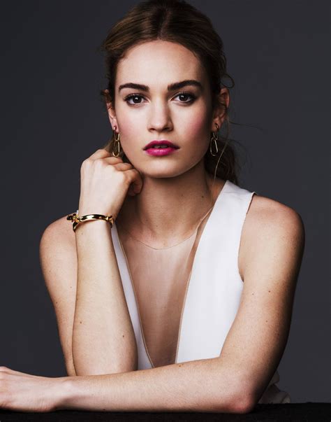 Lily James Famous Nipple