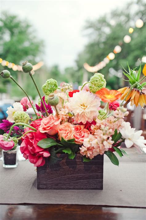 When you send floral centerpieces for weddings, one of the most important things is to make sure that the flowers are fresh and vibrant when they arrive. Colorful Garden Wedding from The Nichols | Wedding flowers ...