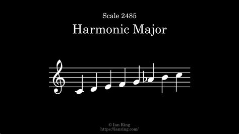 Scale 2485 Harmonic Major Youtube