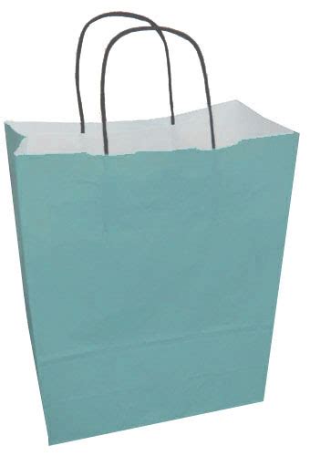 Paper Carrier Bags Turquoise 220 X 100 X 310mm Europa Industries