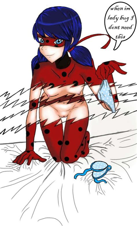 Rule 34 1girl Blue Hair Bodysuit Bra Breasts Female Kneeling Ladybug