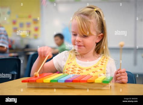 School Girl Playing Xylophone Stock Photo Royalty Free Image 23367232