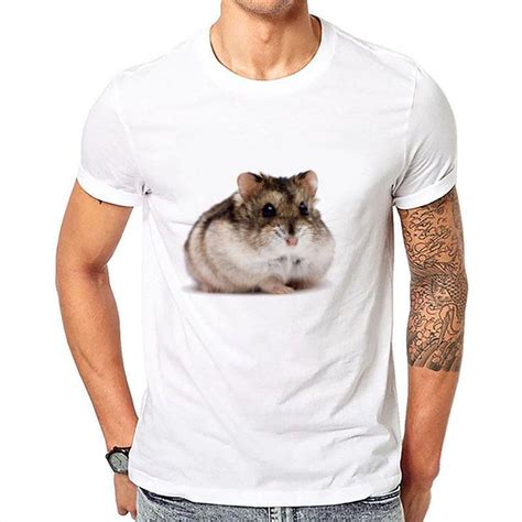 Buy Men White Top Awesome Hamster Shirt T For Hamster Lovers T Shirt