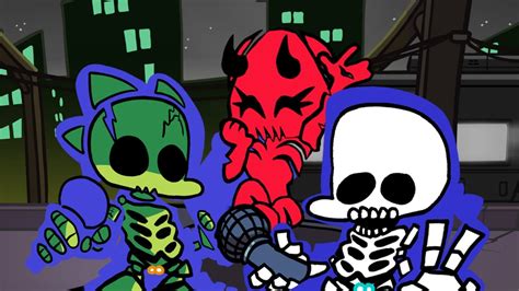 Friday Night Funkin Mod Game Over Pico And Gf And Bf Playable Skeleton