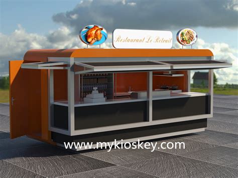 New Finished Outdoor Food Booth Outdoor Food Stall Used In Guinea