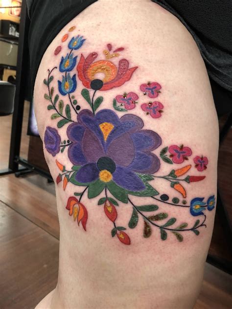 hungarian-embroidery-themed-thigh-piece-imgur-embroidery-tattoo,-hungarian-embroidery