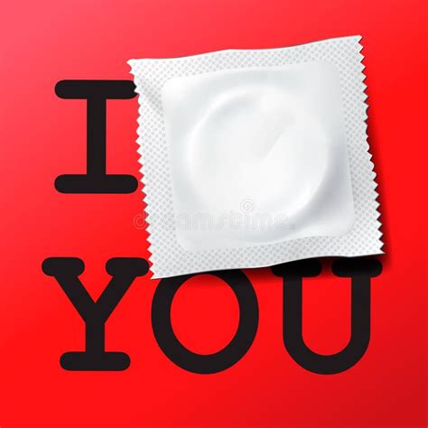 Condom With Text I Love You Stock Vector Illustration Of Safe Education 29484794