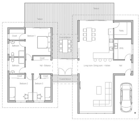 Floor Plan Friday 3 Bedroom Modern House With High Ceilings And Open Plan