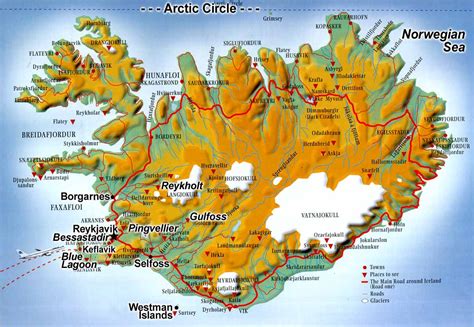 Mappe Islanda Stradali E Geografiche