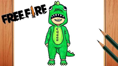 Fre Fire Para Colorear Dibujo De Dino De Free Fire Para Imprimir Y