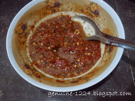 Sambal belacan mudah dan sedap. aku dan sesuatu....: Sambal belacan kak yah