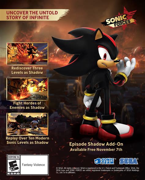 Sonic Forces Episode Shadow Free Dlc Announced For Launch