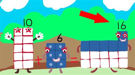 How To Draw Numberblocks Block 16 Youtube Images And Photos Finder