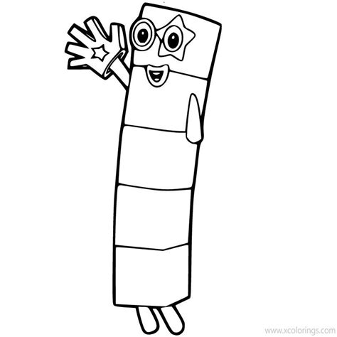 Number Blocks 1 Coloring Page Coloring Pages