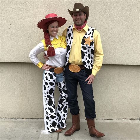 Making halloween costumes has become a tradition at our home. 2016 Halloween Costume: Woody and Jessie from Pixar's Toy Story | Jessie halloween costume ...