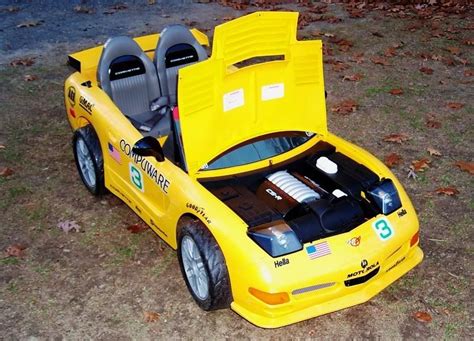 Modified Power Wheels Safty 1st Yellow Corvette