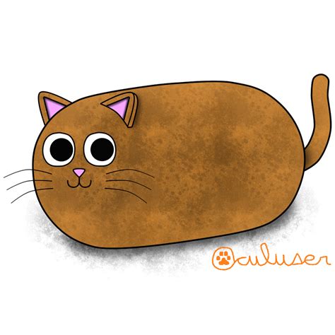 Potato Cat By Oculuser On Deviantart