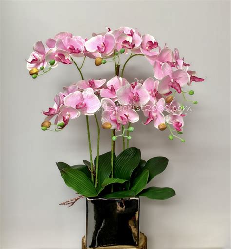 Silk Orchids Silk Flowers Artificial Flower Arrangement Singapore Flower Shop S