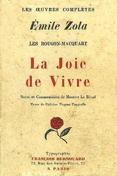 La Joie De Vivre · Émile Zola · Français Pdf Epub Kindle