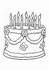 Ausmalbilder Geburtstagskuchen Malvorlage sketch template