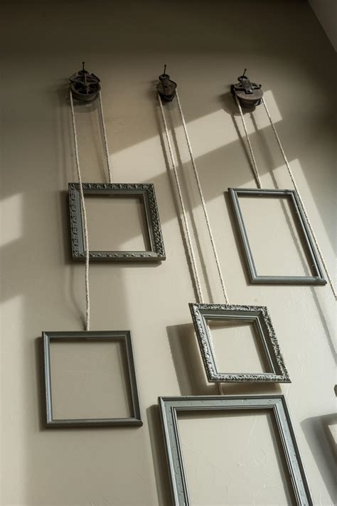 Digital files, hq models, hq quality, cnc file, stl file, woodworking, furniture, instant digital download, versace, frame, mirror. Decorative Frames Hang From Pulleys | Photos | DIY