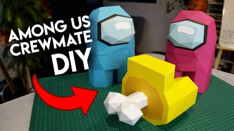 Papercraft Among Us How To Build Your Crewmate Tutorial Youtube