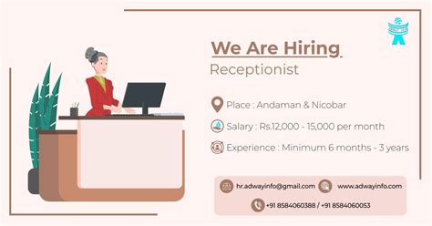 Urgent Vacancy For Front Desk Receptionist Good Communication Skills