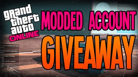 Gta 5 Online Free Modded Account Giveaway Xbox360xbox1ps3ps4