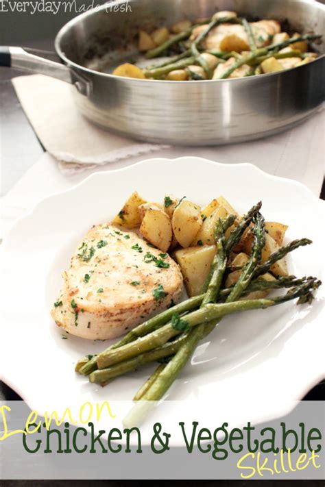 Lemon Chicken & Vegetable Skillet - Everyday Made Fresh