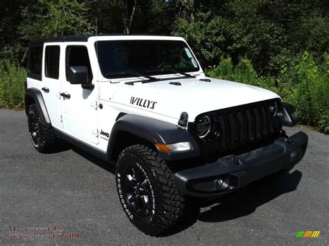 2021 Jeep Wrangler Unlimited Willys 4x4 In Bright White Photo 4