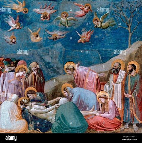 Deposition Of Christ Or Lamentation A Fresco By Florentine Painter