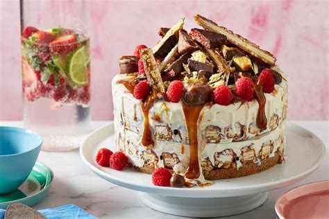 Easy peppermint ice cream sandwich cake. Ultimate Malteser, Snickers & Violet Crumble Ice-Cream ...