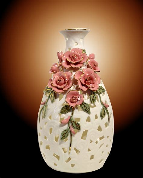 Porcelain Ceramics Flower Vase Ceramic Flowers Flower Vases Flower
