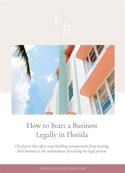 How To Start A Business Legally In Florida Be Bold Design Studio