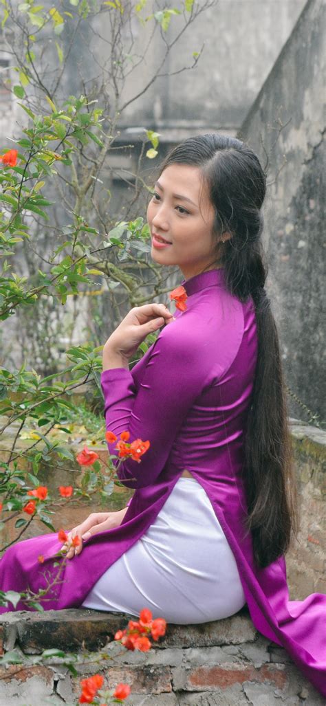 Women Asian Vietnamese Model Ao Dai 1440x3120 Phone Hd Wallpaper
