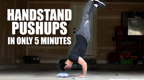 How To Handstand Pushup In Only 5 Minutes Push Up Handstand Body